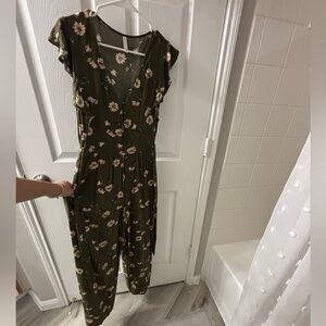 Xhilaration Floral Jumpsuit